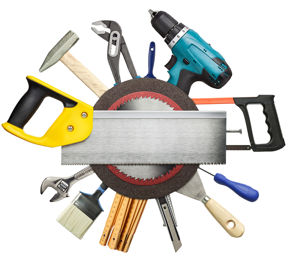 Benötigte Werkzeug für einen Unterbau für Hohlkammerplatten und Stegplatten Hammer Bohrmaschine Säge Metermass